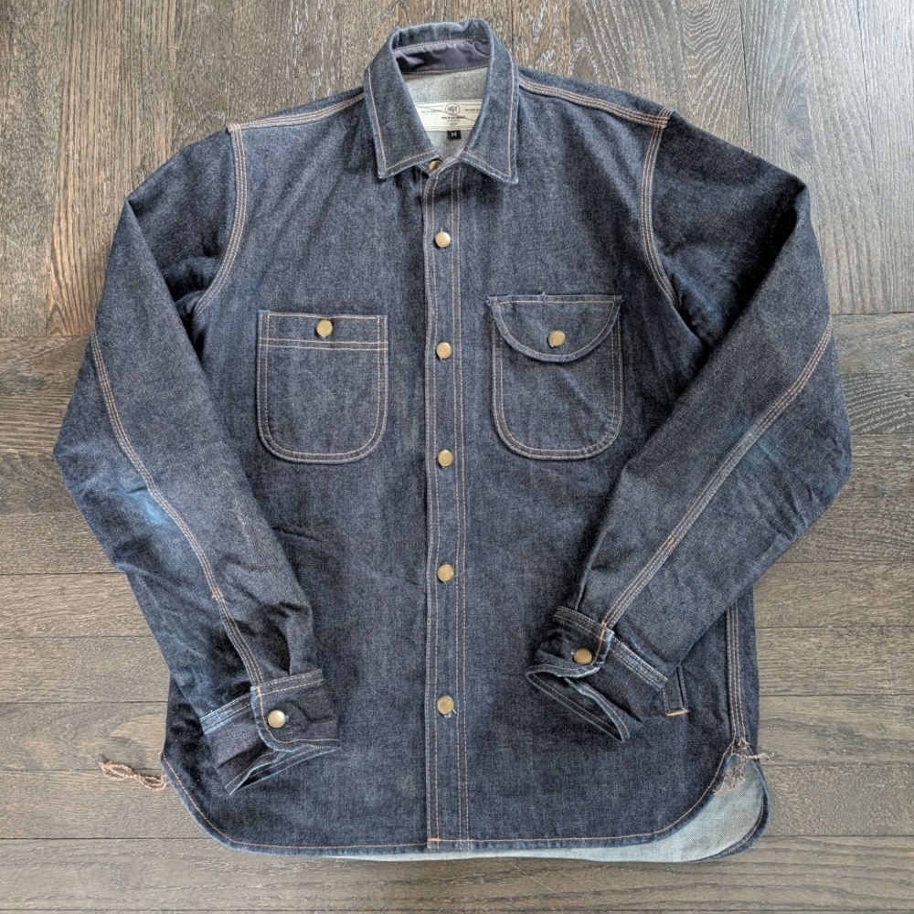 Rogue Territory Selvedge Denim Button Down Shirtjac